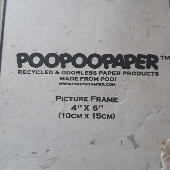 Poopoopaper Recycled Paper Panda w/3-D Leaves Photo Frame - Picture 4 of 6